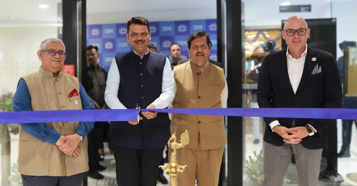 Chief Minister Devendra Fadnavis at IBM India Client Experience Center opening (Source: IBM)